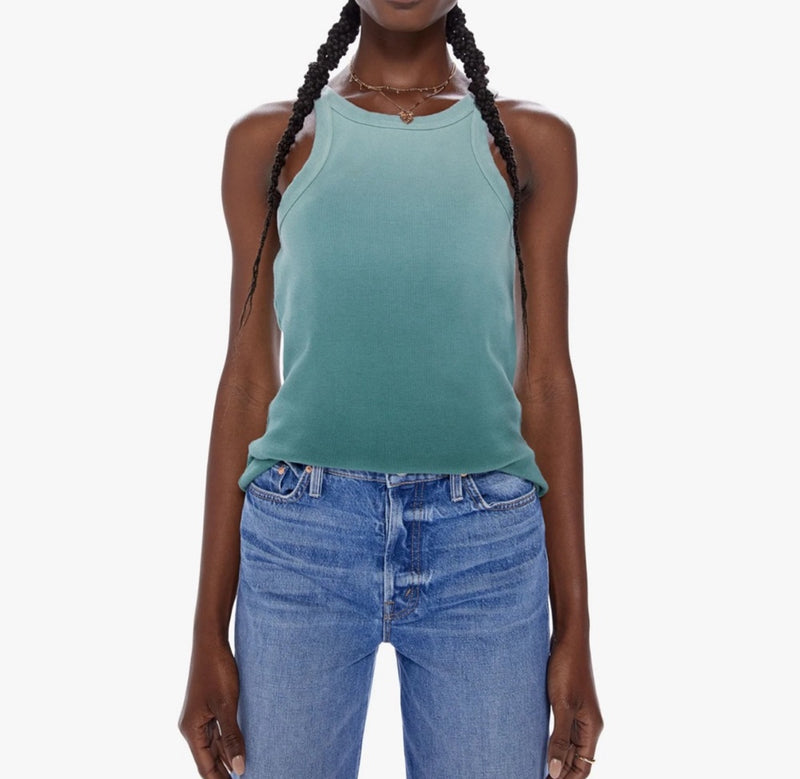 MOTHER The Chin Ups Tank - Cameo Green