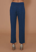 LE JEAN Sloane Slim Trouser - Sandwashed Navy