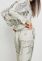Rails Luna Pajama Set - Ivory Jungle Cats
