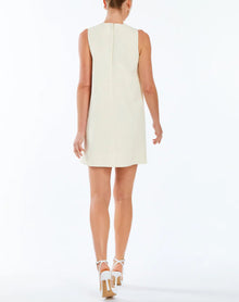 Mestiza Etta Pearl Scallop Mini Dress - Ivory