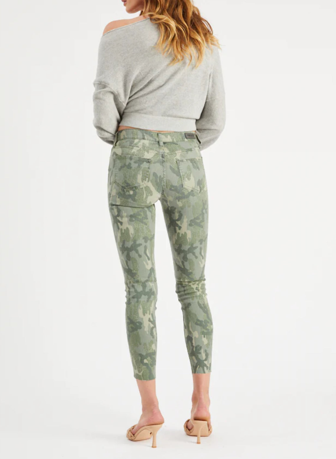 Etienne Marcel Chop Zipper Pocket Skinny - Camo Green