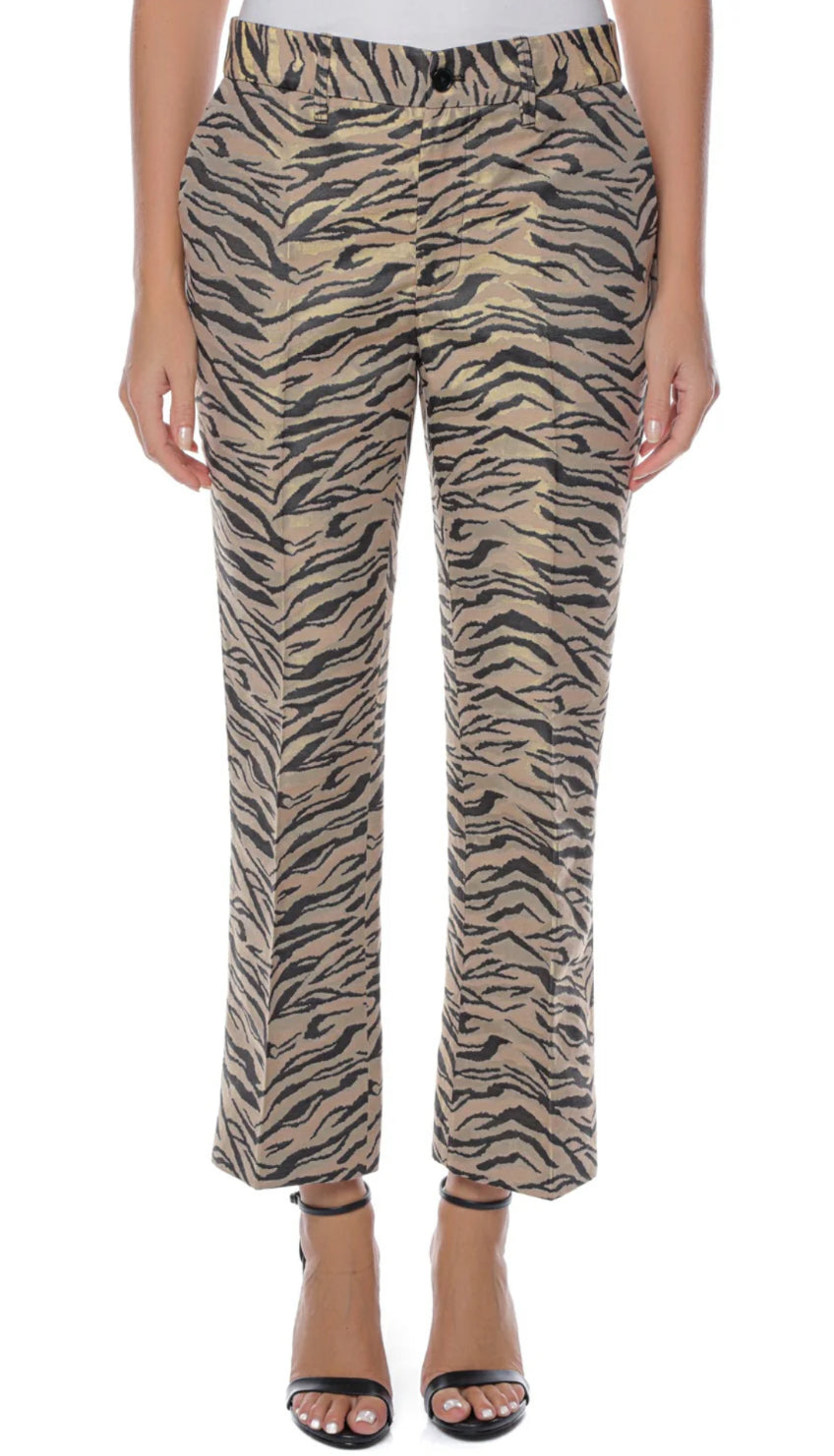 Zadig & Voltaire Polis Jac Tiger Pant - Black/Gold