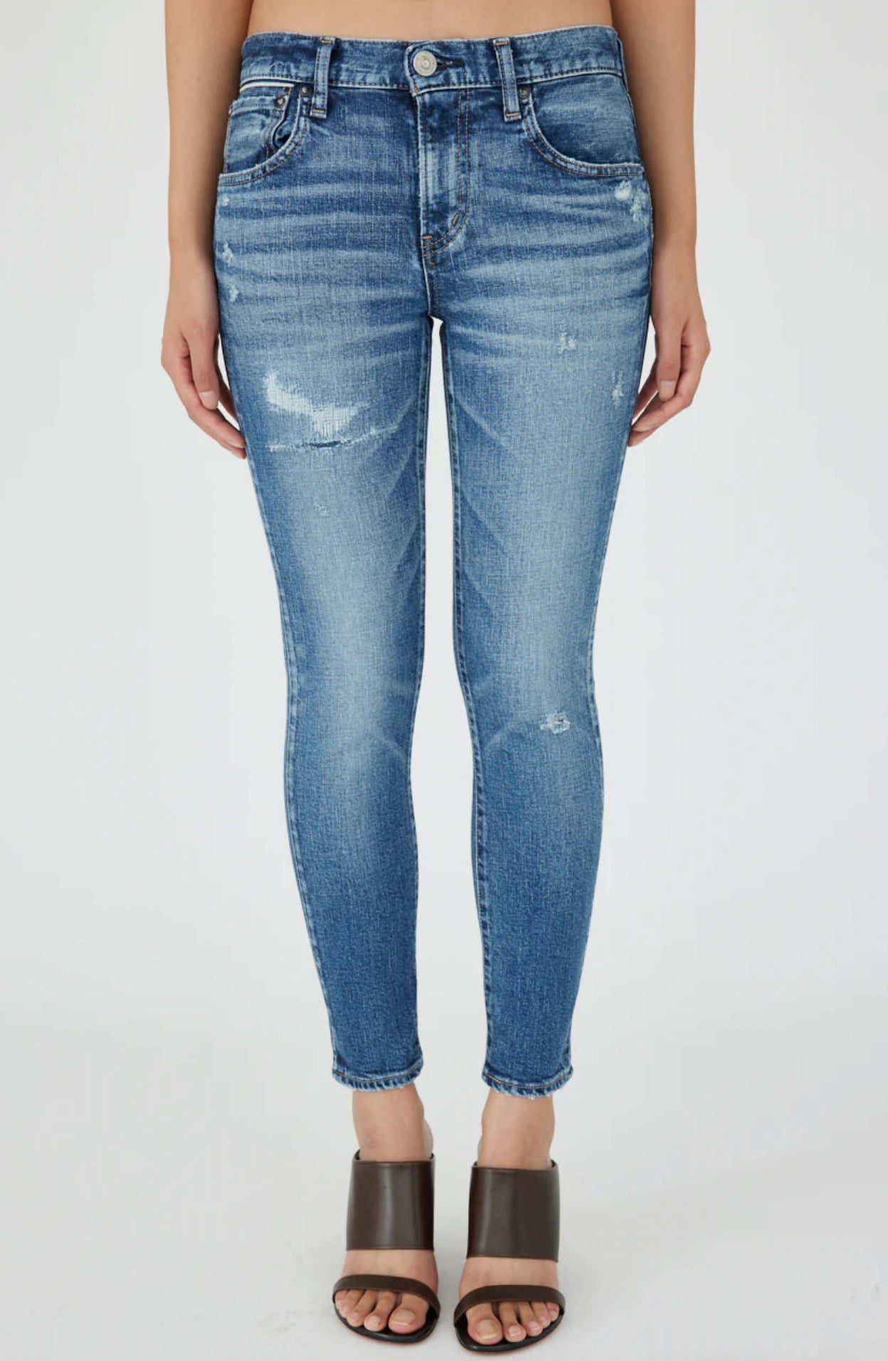 Moussy Vintage Meadowood Skinny Jeans - Blue