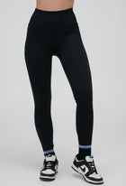 Spiritual Gangster Amara Wide Rib Seamless Legging - Black