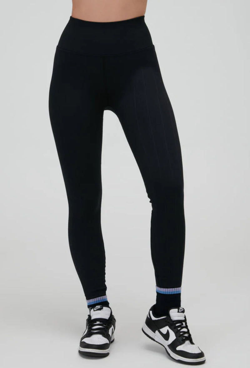 Spiritual Gangster Amara Wide Rib Seamless Legging - Black