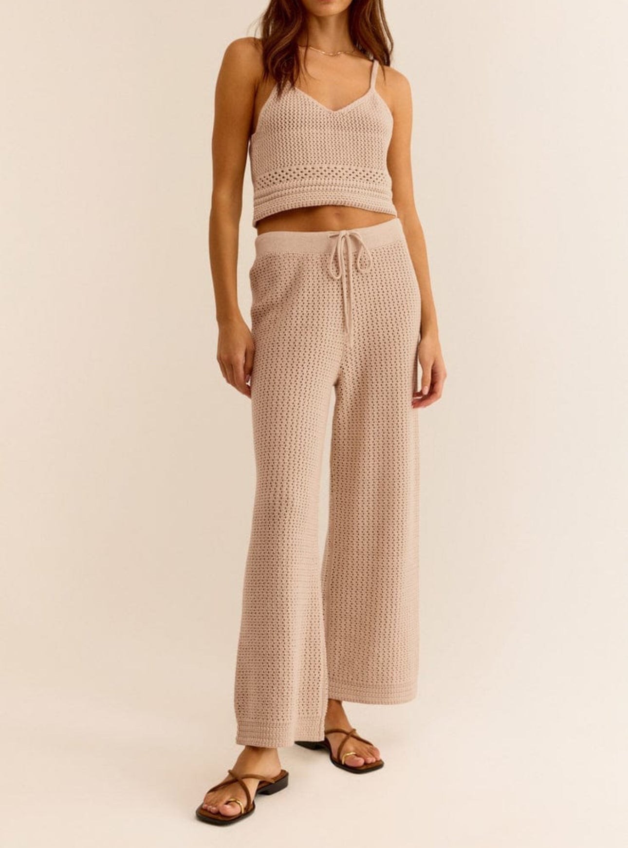 Z Supply Costa Crochet Pant - Natural