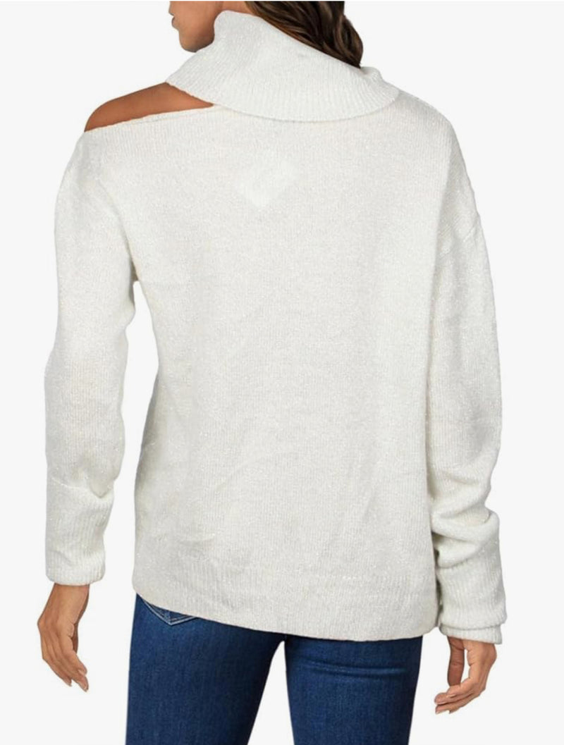 Paige Raundi Sweater - Ivory/Silver