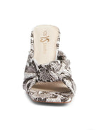 Yosi Samra Hazel Dress Sandal in Natural Snake Leather