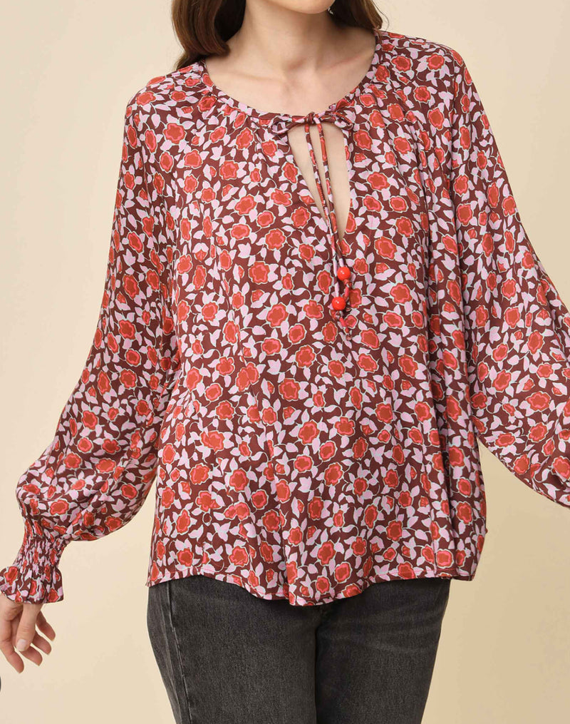 Omika Riviera Blouse - Felice Plum