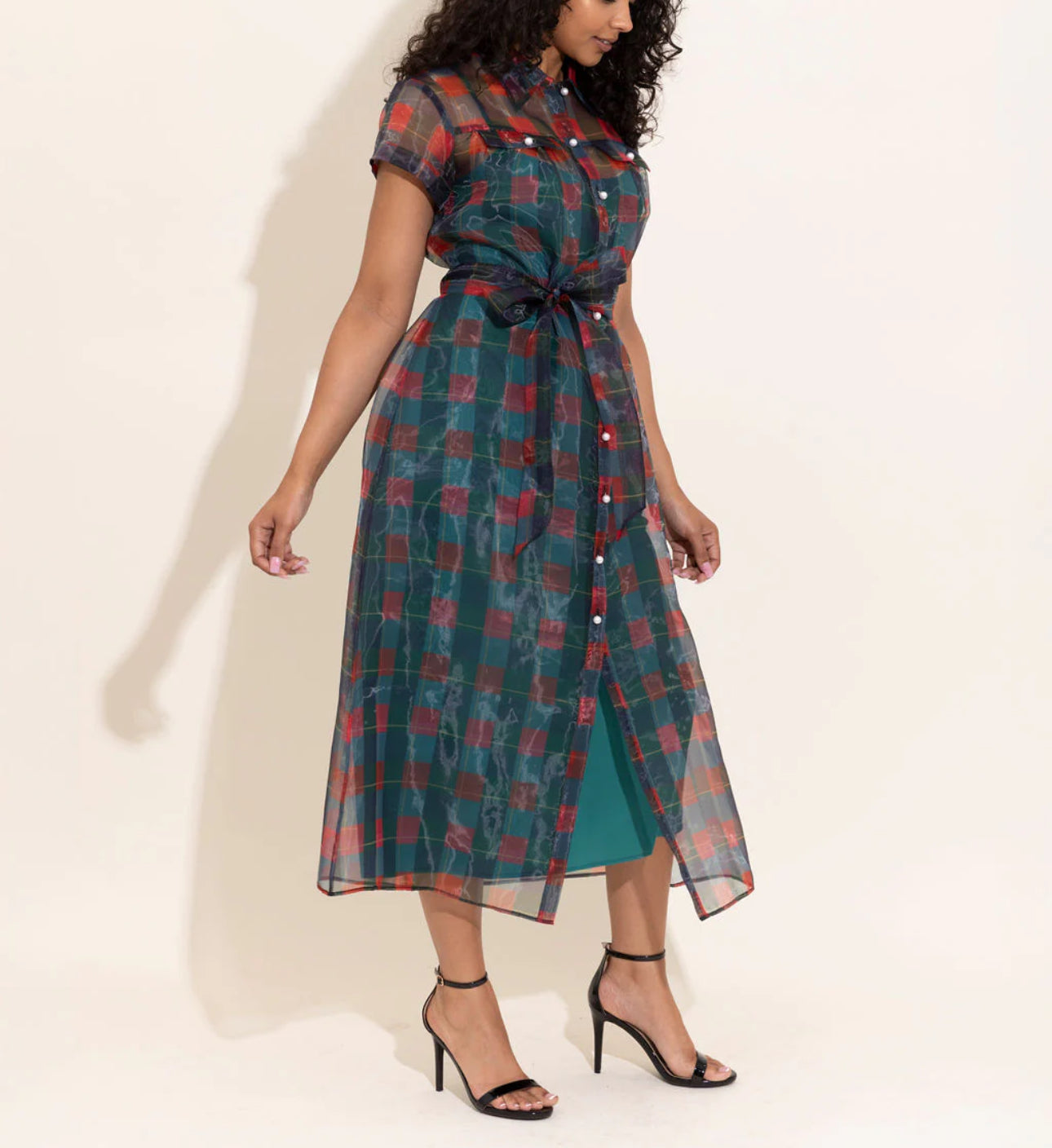 Alden Adair Rachel Dress - Holiday Plaid