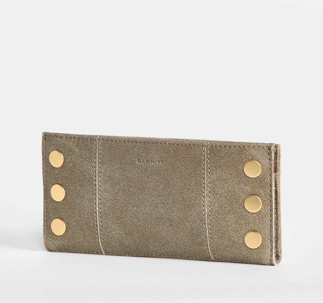 Hammitt 110 NORTH Leather Wallet - Pewter/Brushed Gold