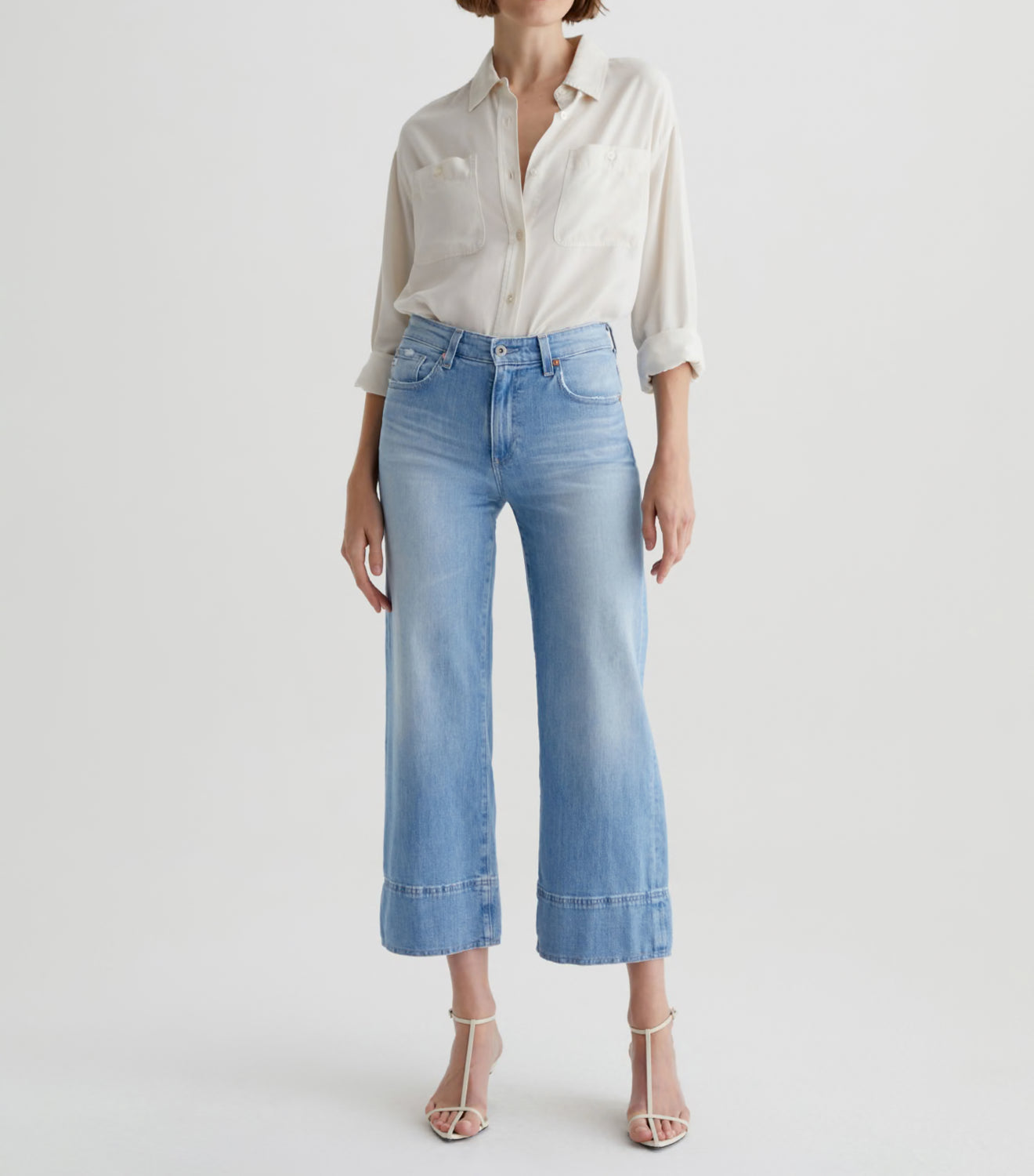 AG Jeans Saige Wide Leg Crop - Dana Point