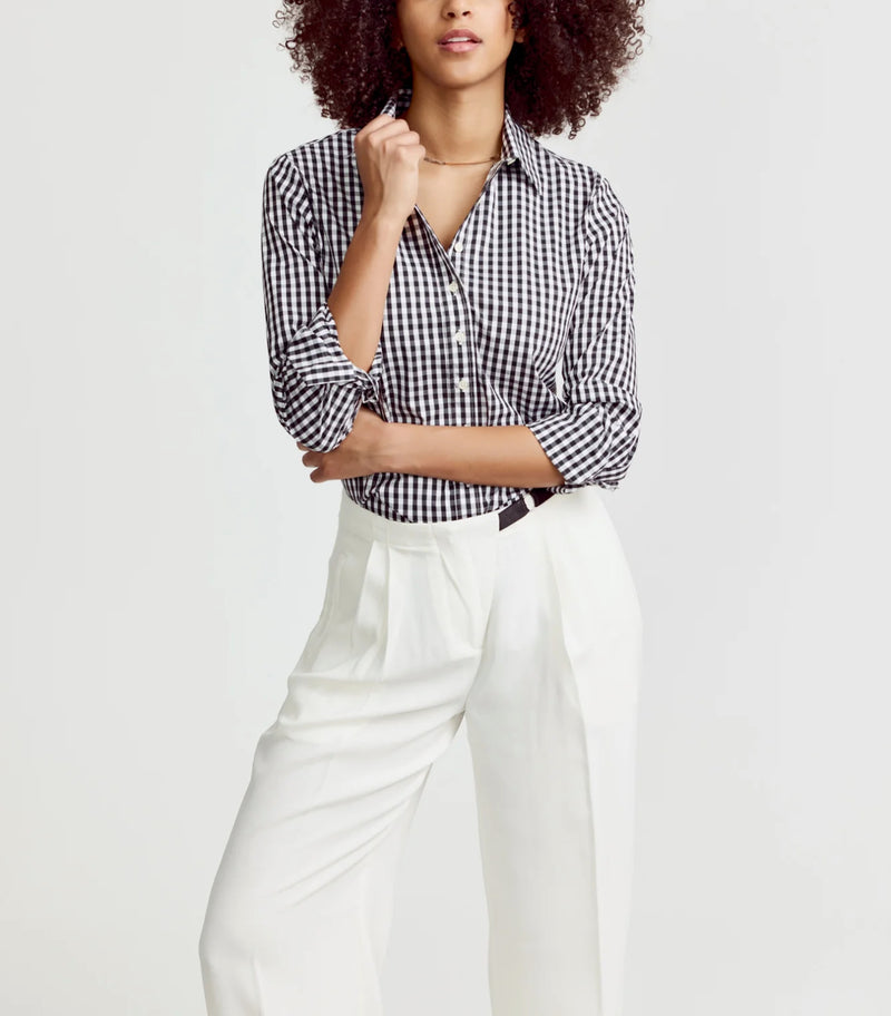 The Shirt by Rochelle Behrens The Icon Shirt in Large Check - Black
