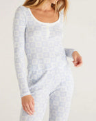 Z Supply Fireside Fair Isle Top - Cloud Blue