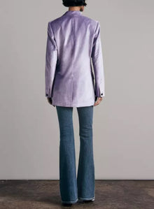 rag & bone Cody Velvet Blazer - Violet