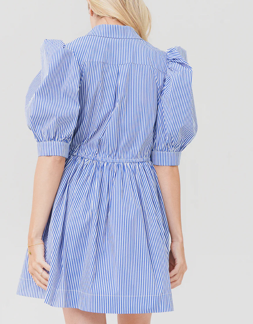 Hunter Bell McCauley Dress - Light Blue Stripe