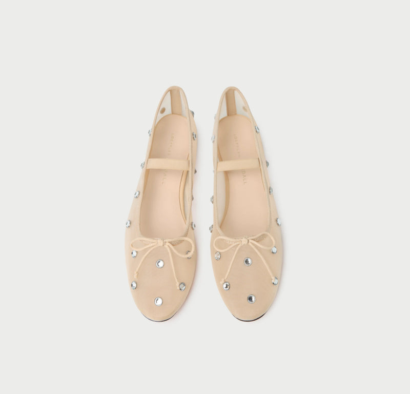 Loeffler Randall Leonie Ballet Flat - Caramel/Crystal