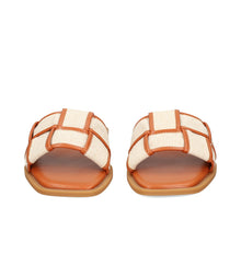 BiBi LOU Woven Slide - Brown