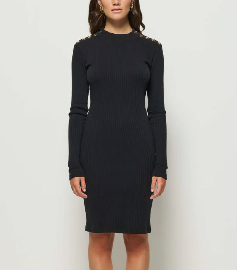 Nation Ltd Palmer Dress - Jet Black