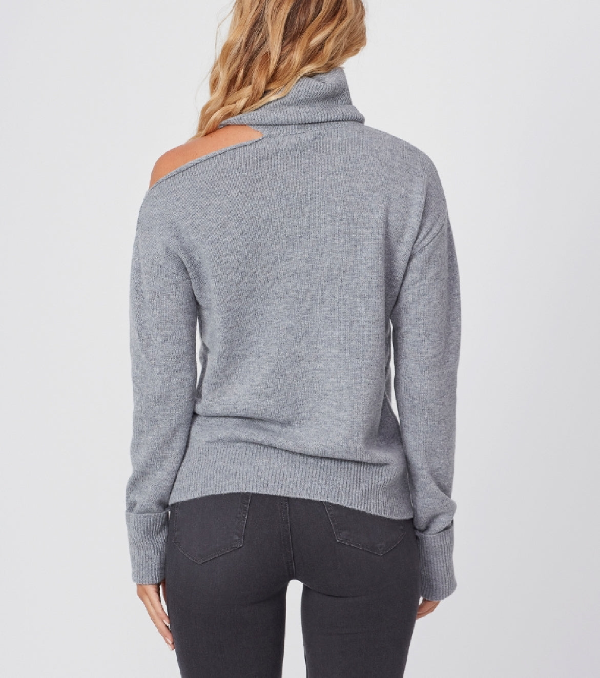 Paige Raundi Sweater – Heather Grey
