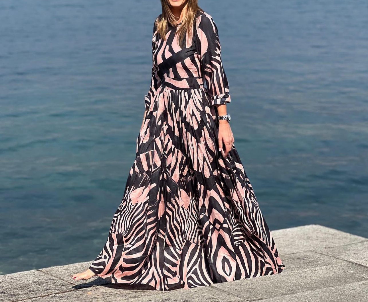 Connor & Blake Joy Dress - Crazy Zebra Pink