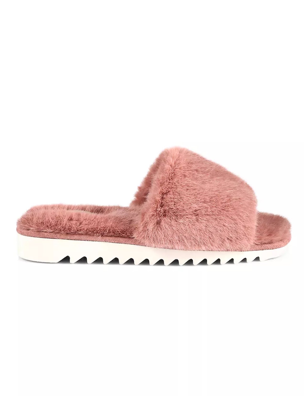 rag & bone Eira Faux Shearling Slides - Sweetie Rose