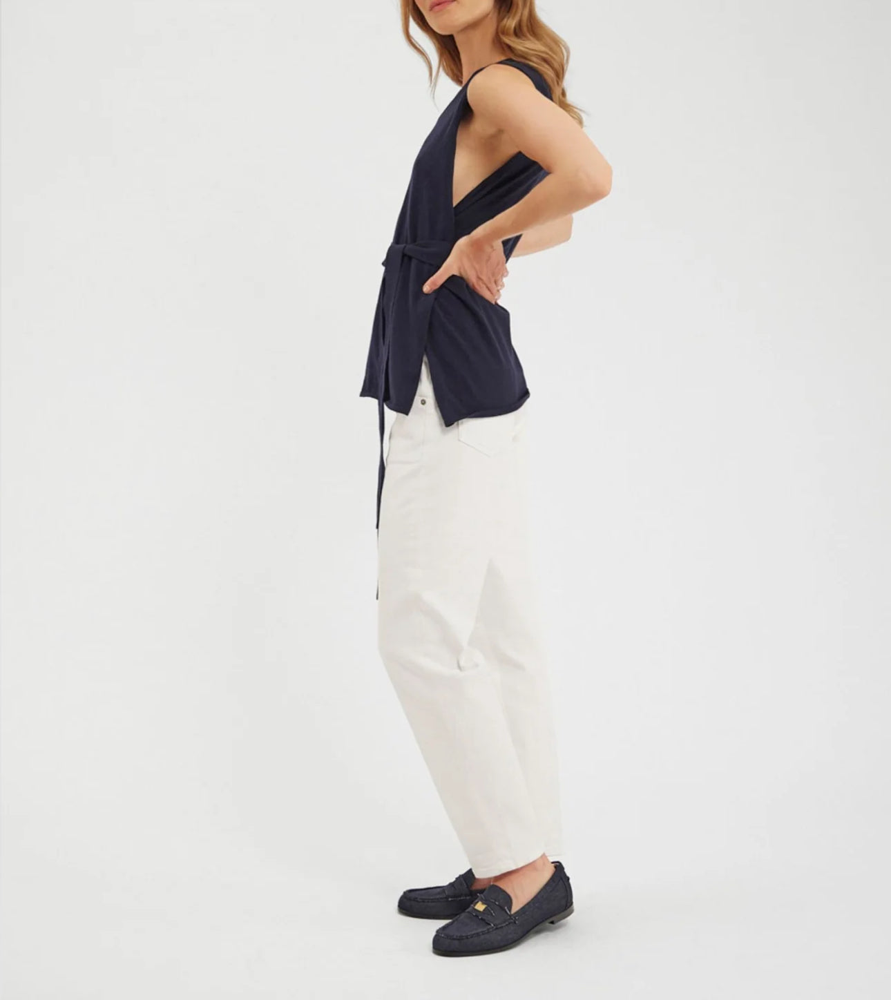 Ines de la Fressange Albane Top - Navy