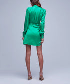 L'Agence Amani Wrap Dress - Grassgreen
