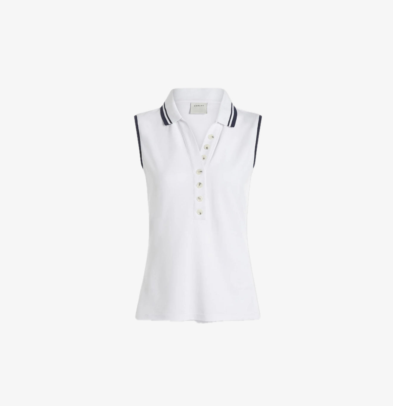 Varley Anvier Performance Polo - White