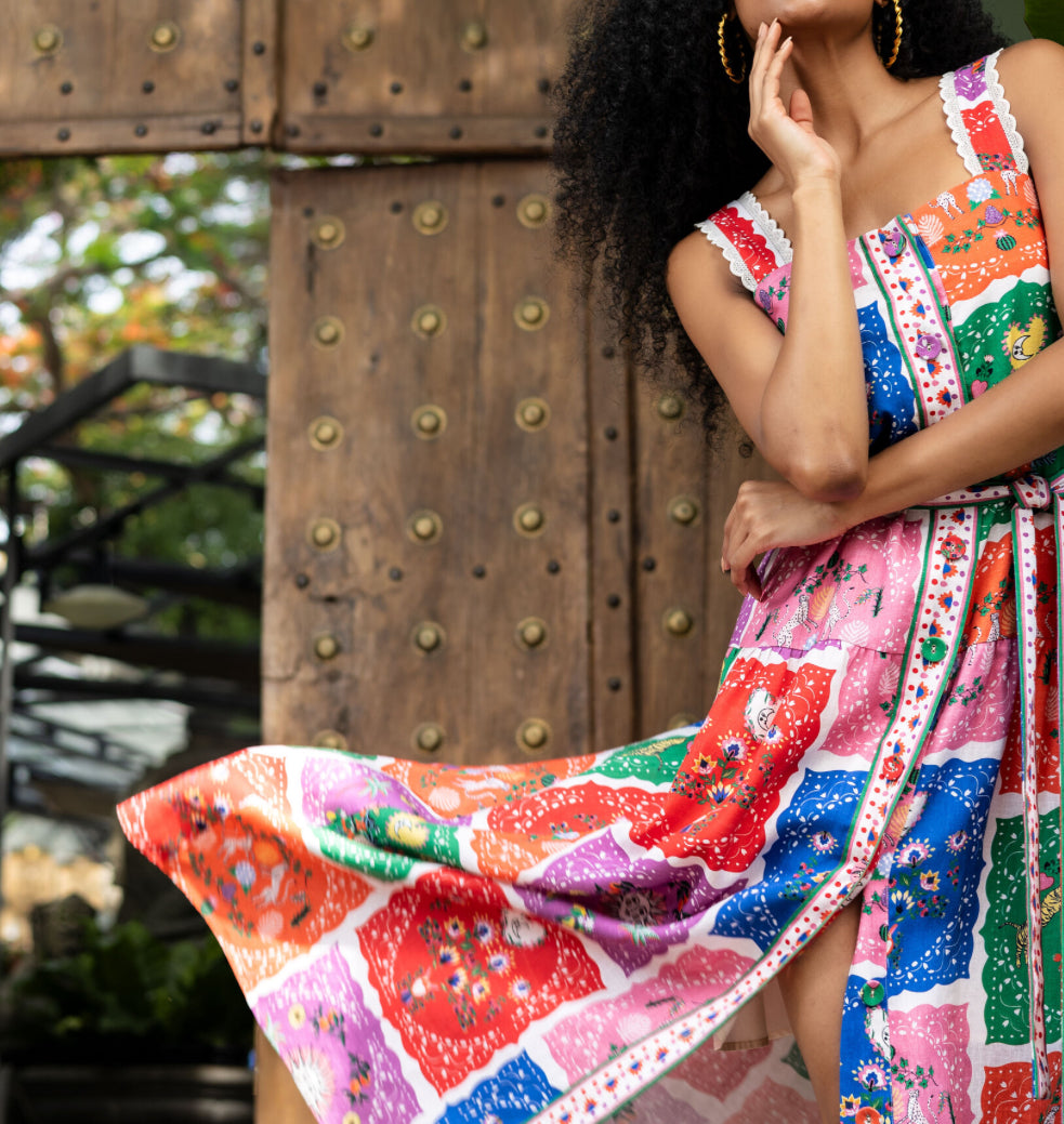 Emily Lovelock Victoria Dress - Multi