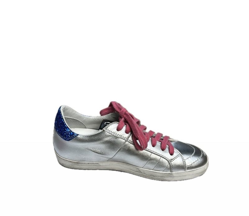 Primabase Metallic Sneaker - Silver/Blue/Pink