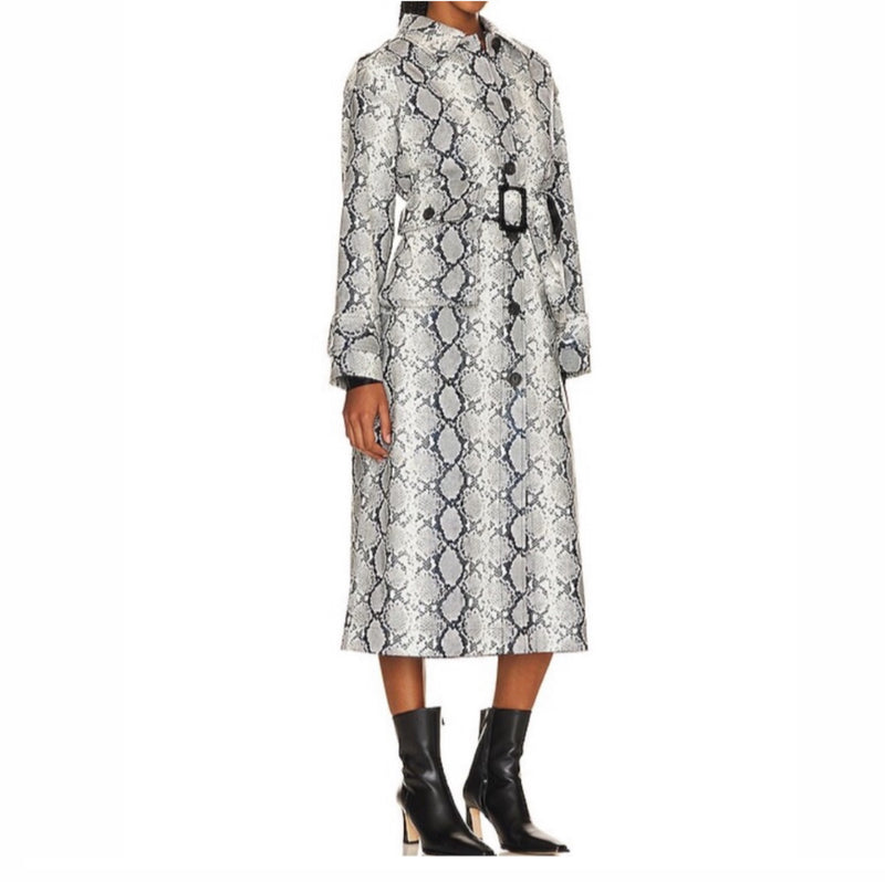 Apparis Ingrid Python Coat - White Python