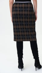 Joseph Ribkoff Plaid Print Pencil Skirt