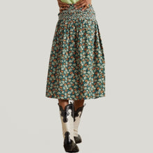 Sea New York Peggy Floral Print Voile Skirt - Forest