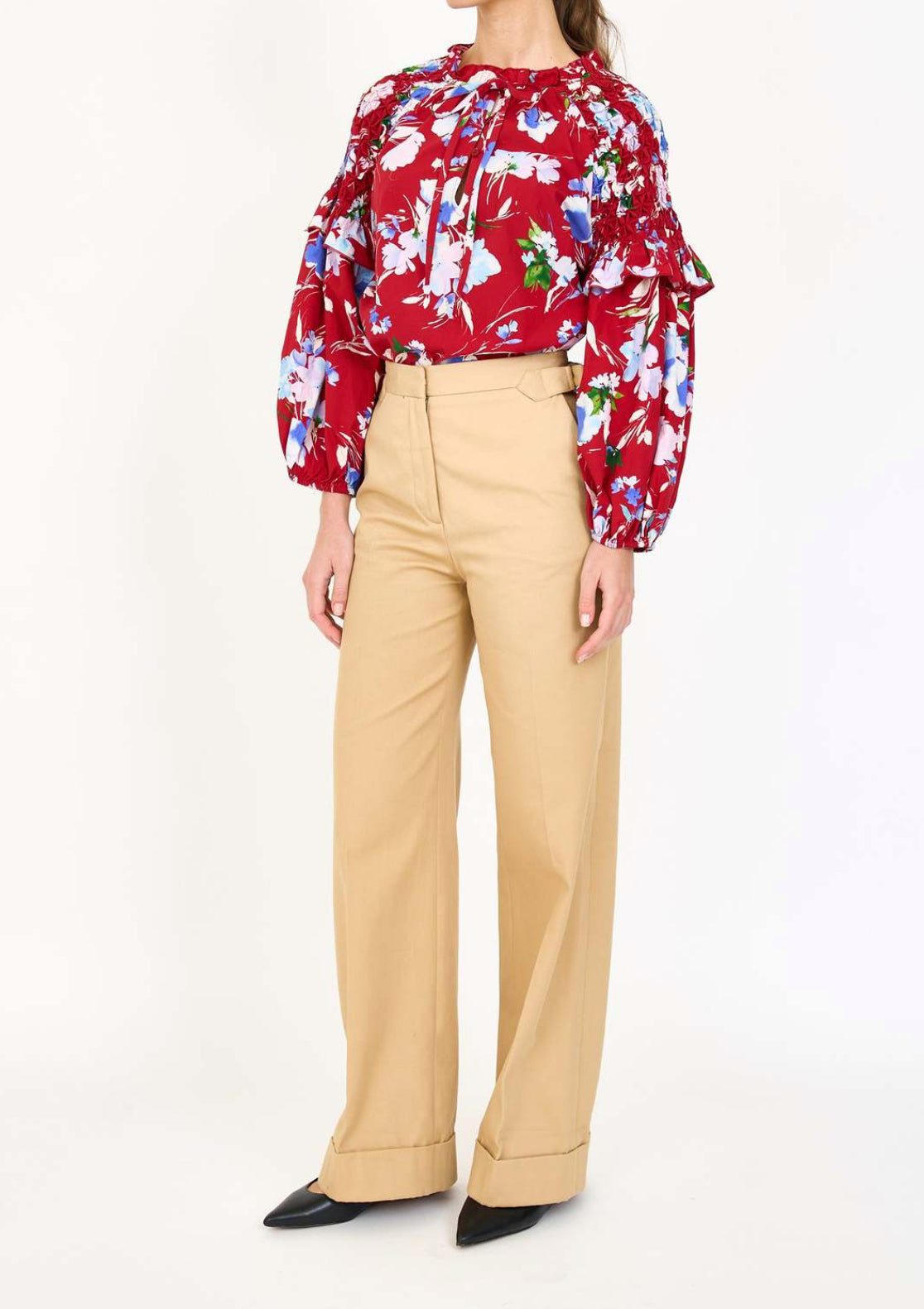 Christy Lynn Noella Blouse - Crimson Fleur