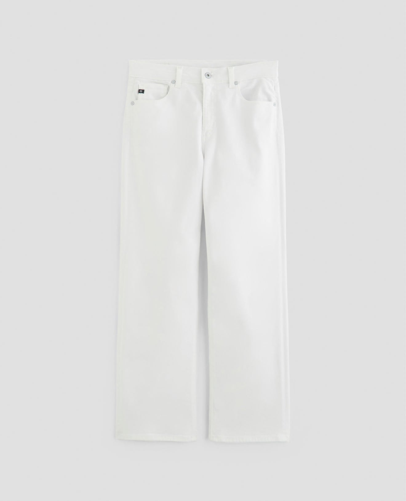 AG Jeans Brinley Mid-Rise Straight - Gallery White