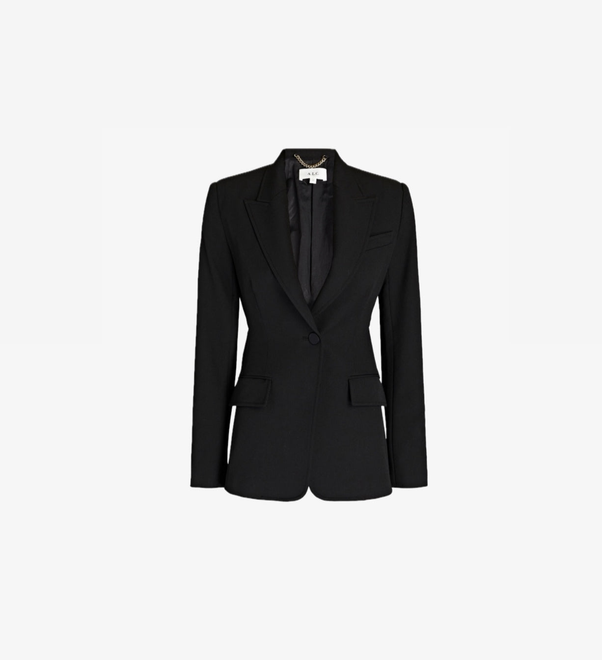 A.L.C. Carlyle Cut-Out Twill Blazer - Black