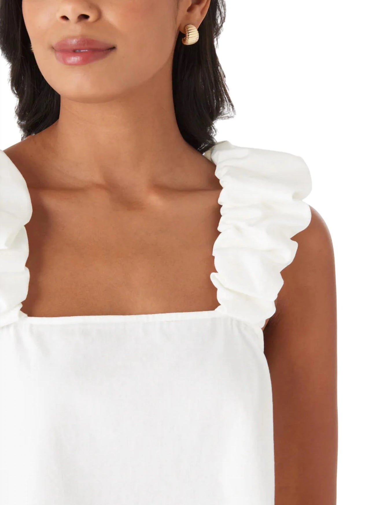 Crosby By Mollie Burch Dudley Tank - White Denim