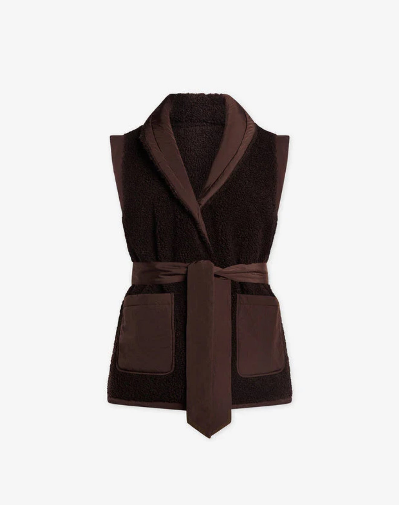 Varley Lanville Reversible Gilet - Chestnut/Coffee Bean
