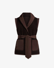 Varley Lanville Reversible Gilet - Chestnut/Coffee Bean