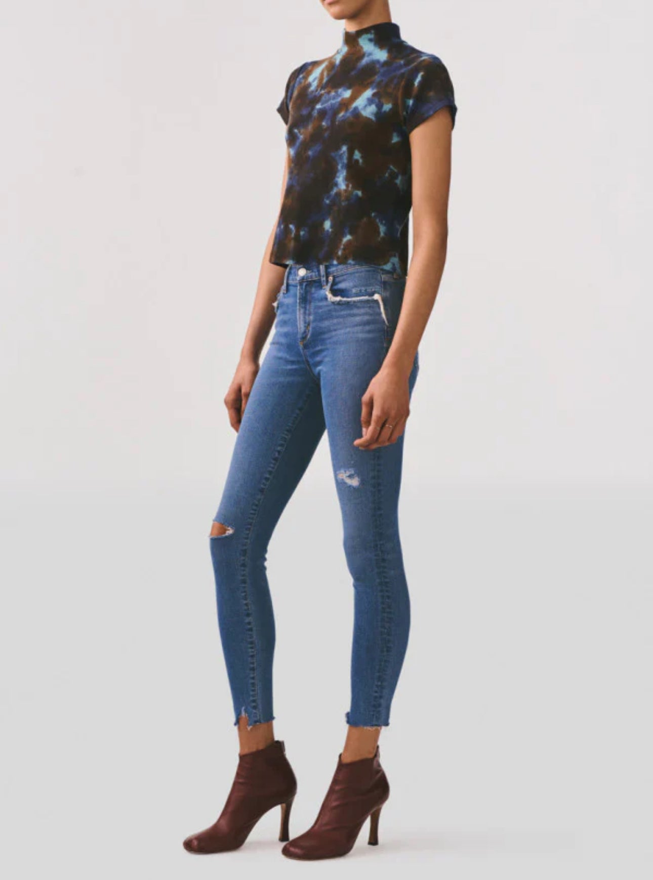 AGOLDE Denim Sophie High Waist Crop Skinny - Pentacle