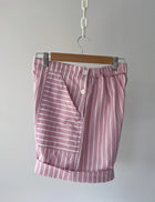 Heather Harlan Work Short - Pink/White Stripe