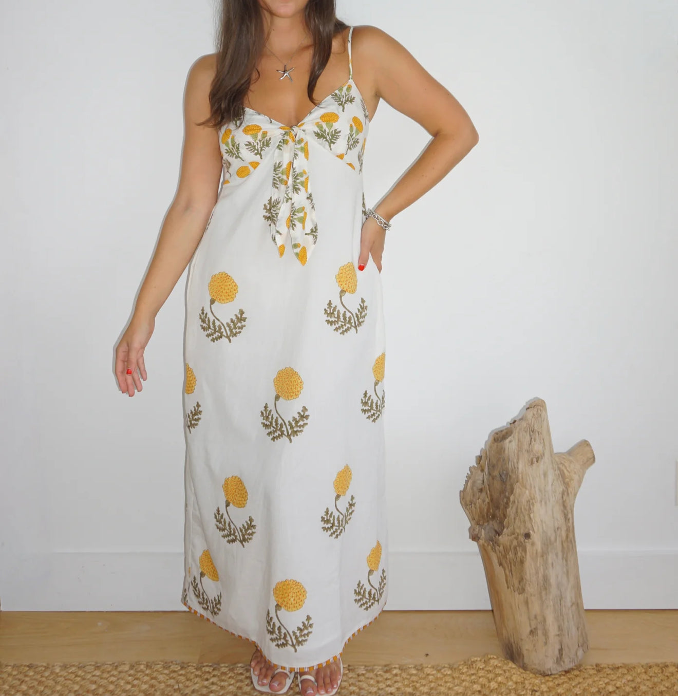 NIBI MTK Farrah Slip Dress - Marigold