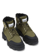 GANNI Kalamata Lace-Up Hiking Boots