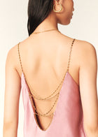 ba&sh Cielo Chain Top- Pink