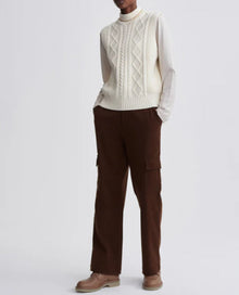 Varley Joilette Roll Neck Vest - Egret