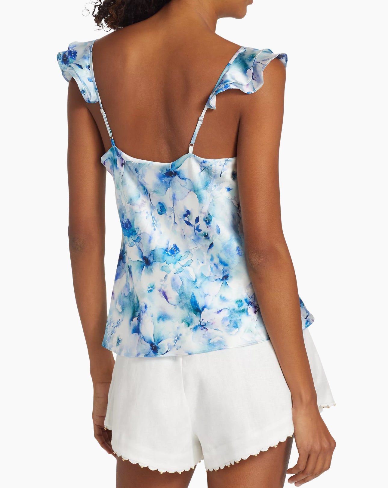 Cami NYC Damaris Floral Silk Camisole - Sea Floral