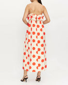 Compañia Fantastica Long Polkadot Ruffle Dress