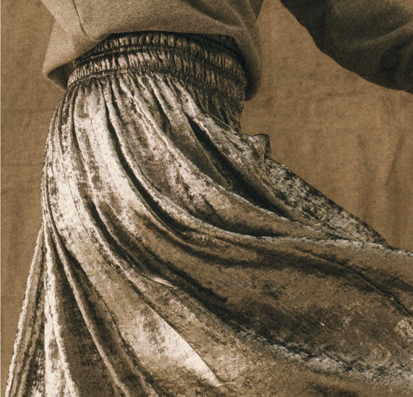 The Great. The Viola Skirt - Silver