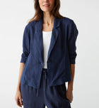 Michael Stars Pearson Linen Blazer - Nocturnal